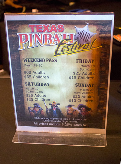 Show entry prices