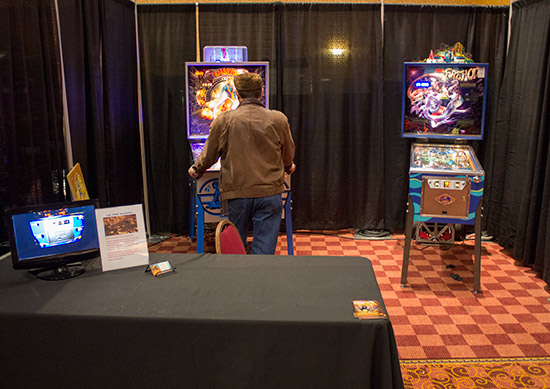 Total Pinball Restorations' stand