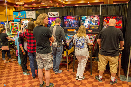 The Gulf Coast Pinball Club had a nice selection of quality games to play