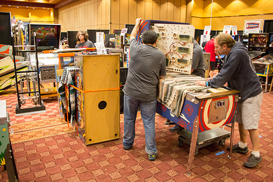 Assembling games for the show