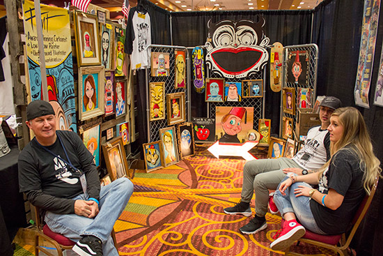 William 'Bubba' Flint was presenting a selection of his artworks