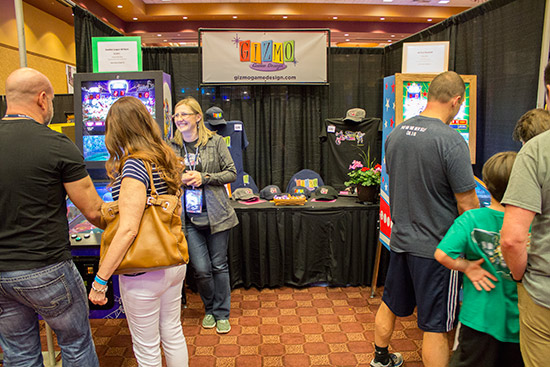 Dennis Nordman's Gizmo Game Design presented the two pitch and bat games