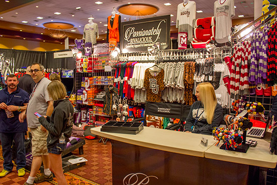 Passionately Rivalicious had a big selection of sports clothing
