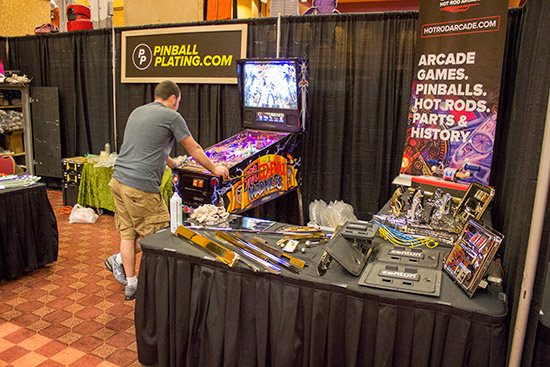 Lots of pinball bling at Pinball Plating