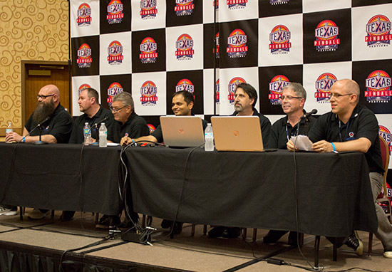 The American Pinball team (L-R)
