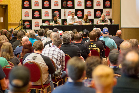 A packed seminar room