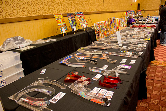 Starship Fantasy had their usual large selection of pinball ramps, playfields and backglasses