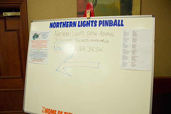 The sign to the NBA Challenge