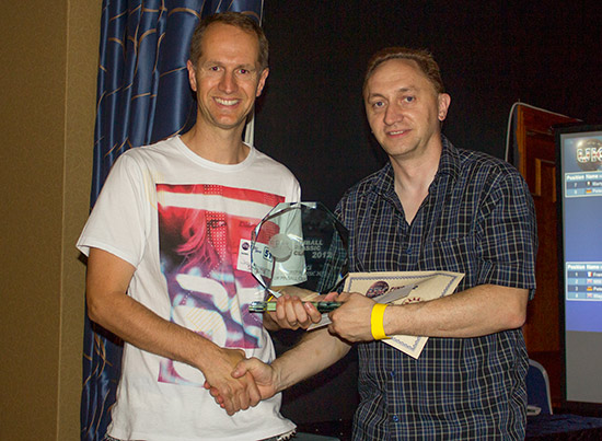 Winner of the UK Pinball Classic 2012, Greg Mott