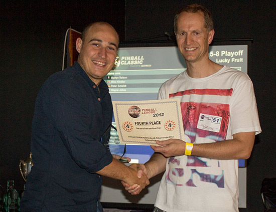 Fourth place, Craig Pullen