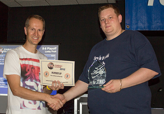 Second place, Matt Vince