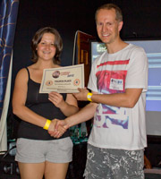 Fourth place, Kate Morris