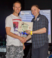 Second place, Greg Mott