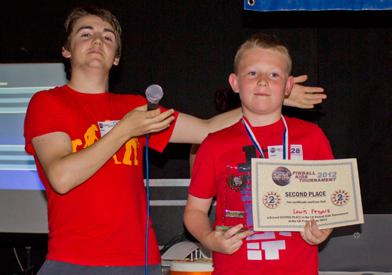 Second place, Lewis Fryars