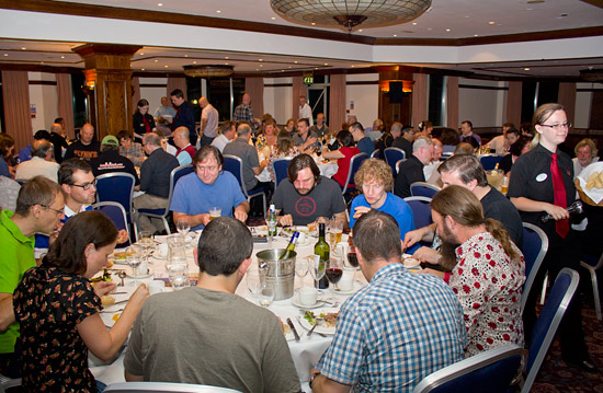 Dinner at the UK Pinball Party