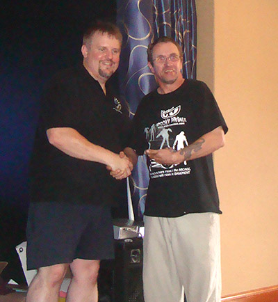 Stan Simpson collects the Best DMD Machine award