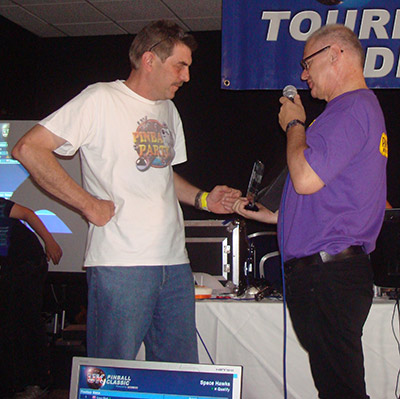 Terry Sullivan receives his Best in Show award from Gary