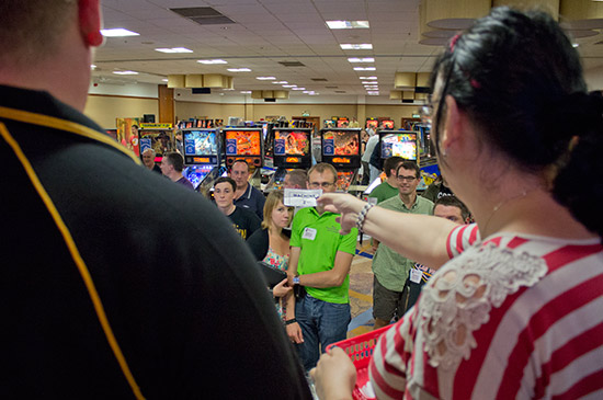 The machine for the final is drawn