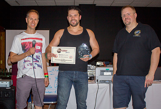 Second place, Eric Ridley