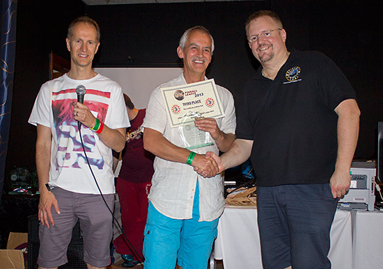 Third place, Jim Lindsay