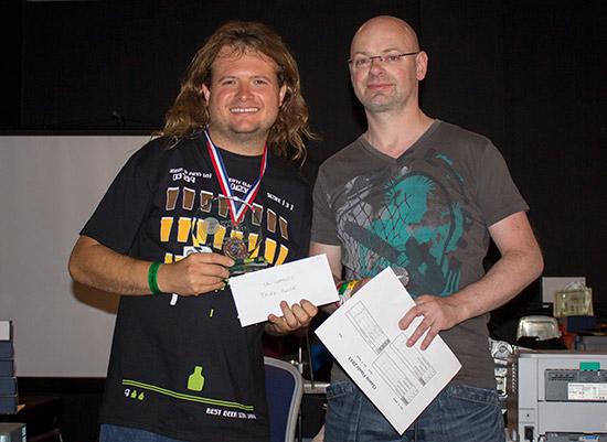 Third place, Andy Foster