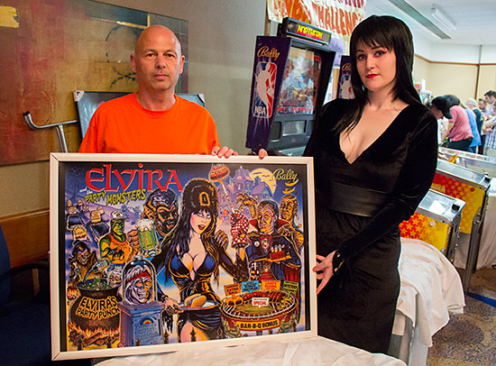 Mark Robinson from the NLP team with 'Elvira'