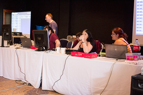 The tournament desk