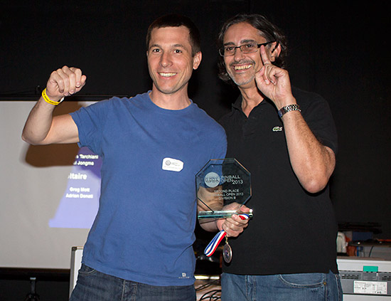 second place, Christophe Wozniac