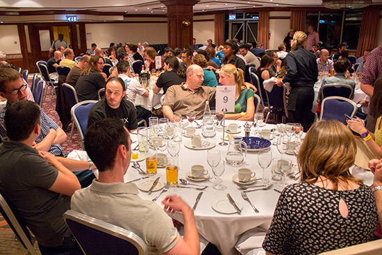 The awards dinner