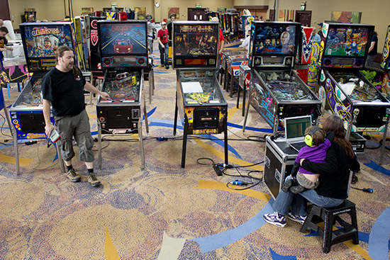Peter PAT tests the machines