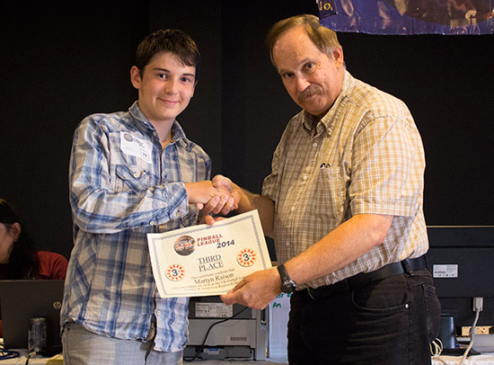 Third place, Martyn Raison, collected by his brother Timothy