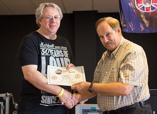 Winner of the London & South East B-Division, Mike Parkins