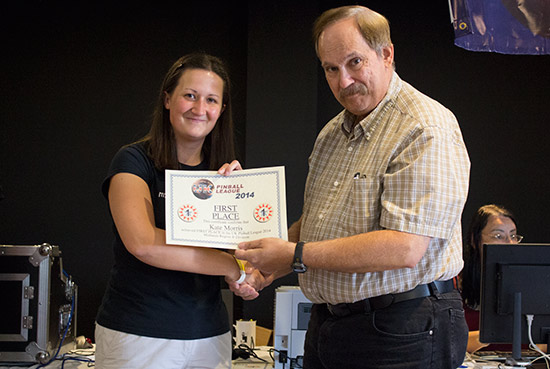 Winner of the Midlands region B-Division, Kate Morris