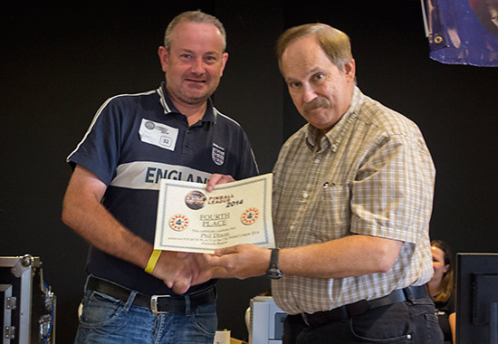 Fourth place, Phil Dixon