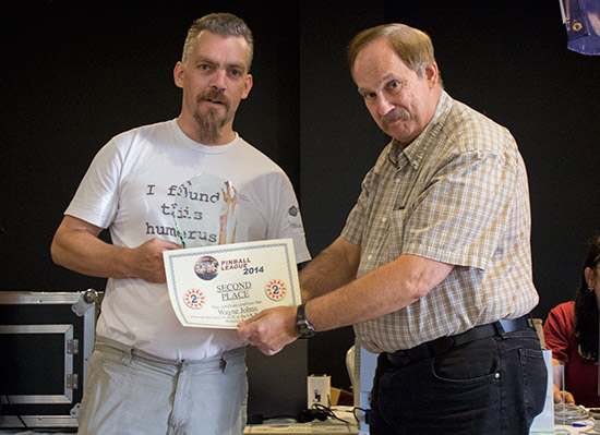 Second place, Wayne Johns