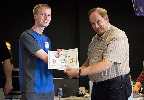 Second place in the B-Division, Andrew Wilson