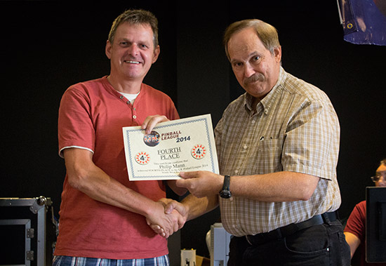 Fourth place, Philip Mann