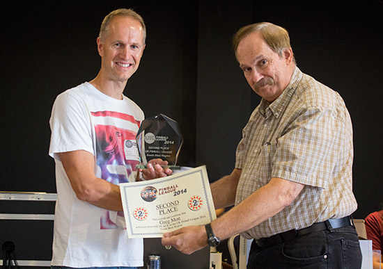 Second place, Greg Mott