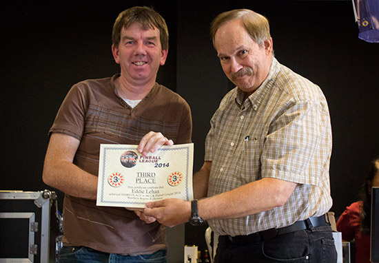 Third place, Eddie Lehan