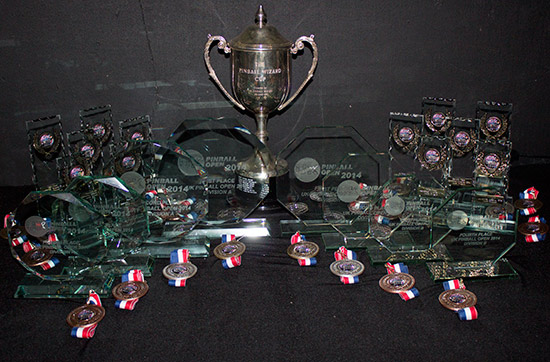 Trophies and medals for the tournaments 