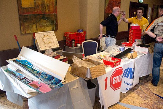 The 1 Stop Pinball stand