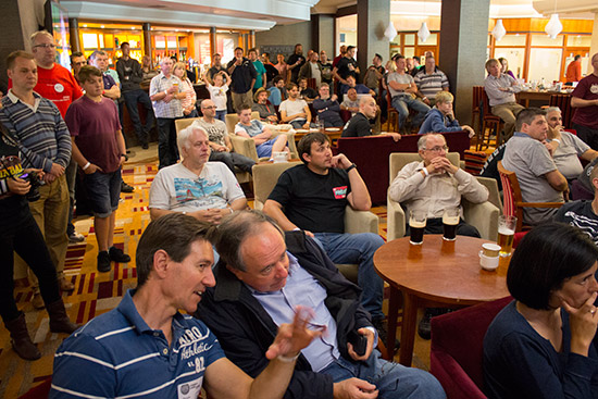 The audience for the Heighway Pinball presentation