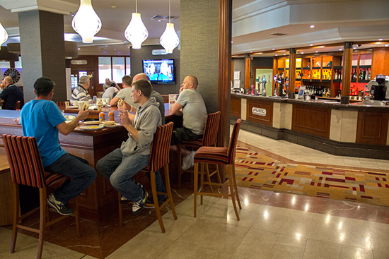 The fuel bar also sold food alongside the usual beverages