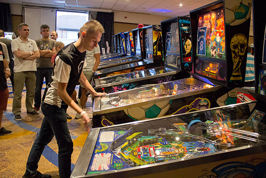 Lukasz starts the UK Pinball Open A-Division final