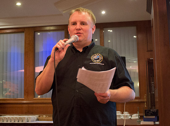 Andrew at the awards dinner