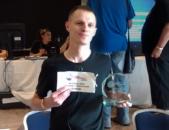 Fourth place, Lukasz Romanowski wins &pound;100