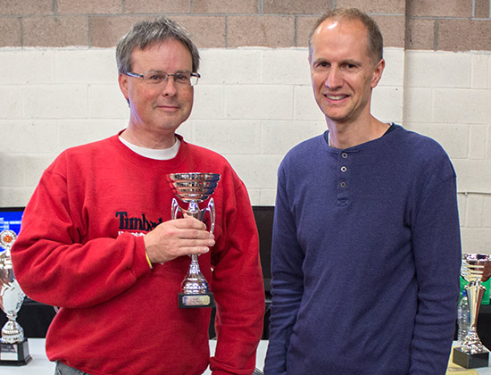 Third place in the B Division final, Paul Owen