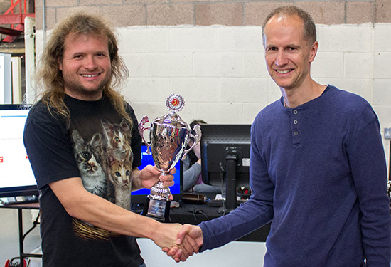 Second place in the A Division final, Andy Foster