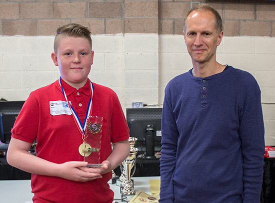 Winner of Sunday's Youth Division, Lewis Fryars