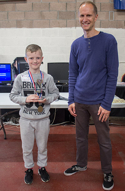 Winner of Sunday's Junior Division, Leon Fryars